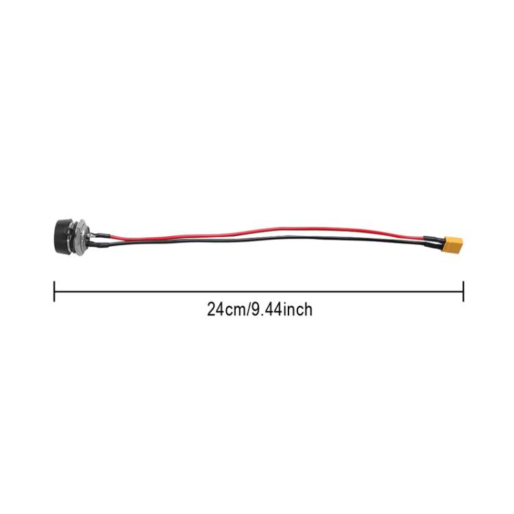 X1671 For INOKIM OXO OX Electrical Scooter Power Port Components GX16 3-Pin Aviation Header Charging Socket
