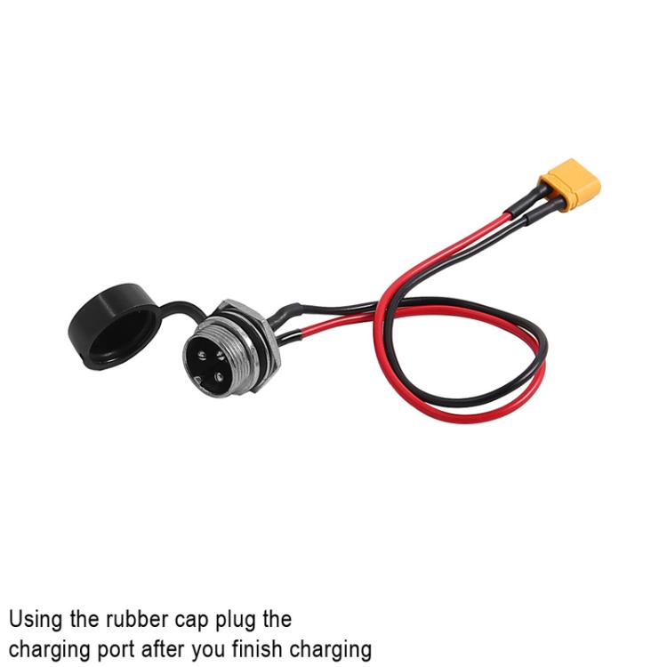 X1671 For INOKIM OXO OX Electrical Scooter Power Port Components GX16 3-Pin Aviation Header Charging Socket