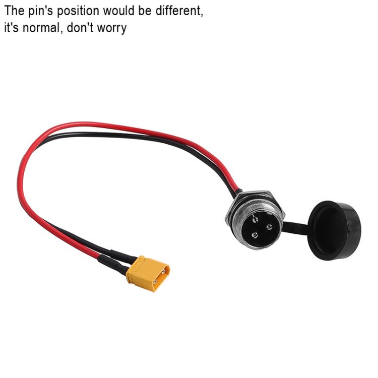 X1671 For INOKIM OXO OX Electrical Scooter Power Port Components GX16 3-Pin Aviation Header Charging Socket