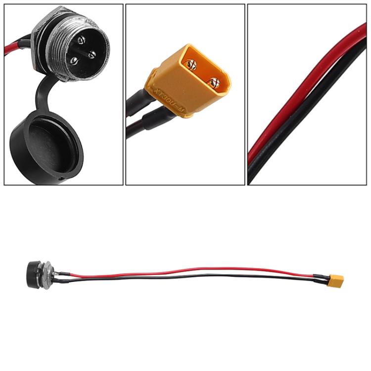 X1671 For INOKIM OXO OX Electrical Scooter Power Port Components GX16 3-Pin Aviation Header Charging Socket