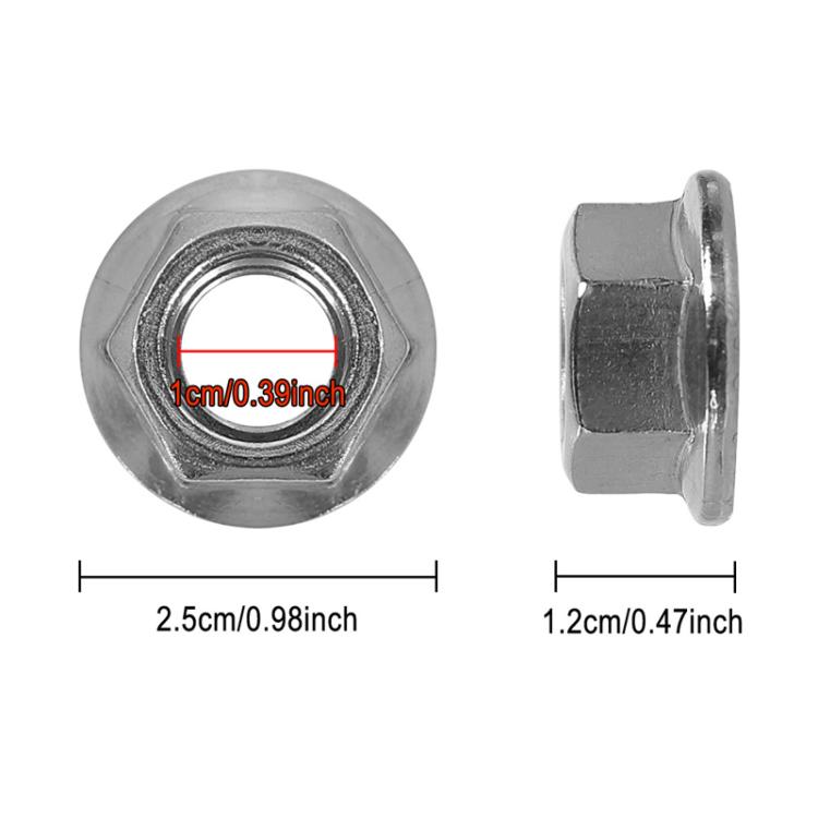 2xX1398 For INOKIM OXO OX Electrical Scooter Universal M12 Iron Flange Nut With Teeth For Fixing Motor Shaft