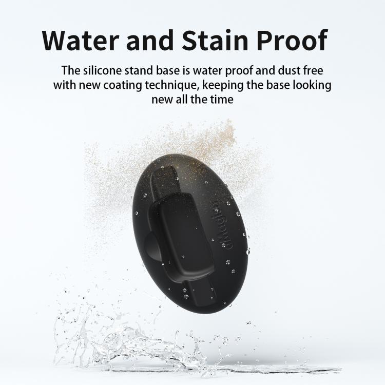 For Insta360 X5 / X4 aMagisn Silicone Base Desktop Stand Car Dashboard Holder - Black