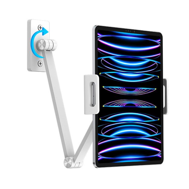 For 4.7-12.9inch Cell Phone Tablet PC Universal Bracket Base 360 Rotation Foldable Wall Mounted Support Holder Clip