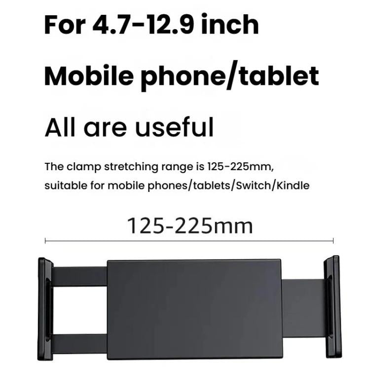 For 4.7-12.9inch Cell Phone Tablet PC Universal Bracket Base 360 Rotation Foldable Wall Mounted Support Holder Clip