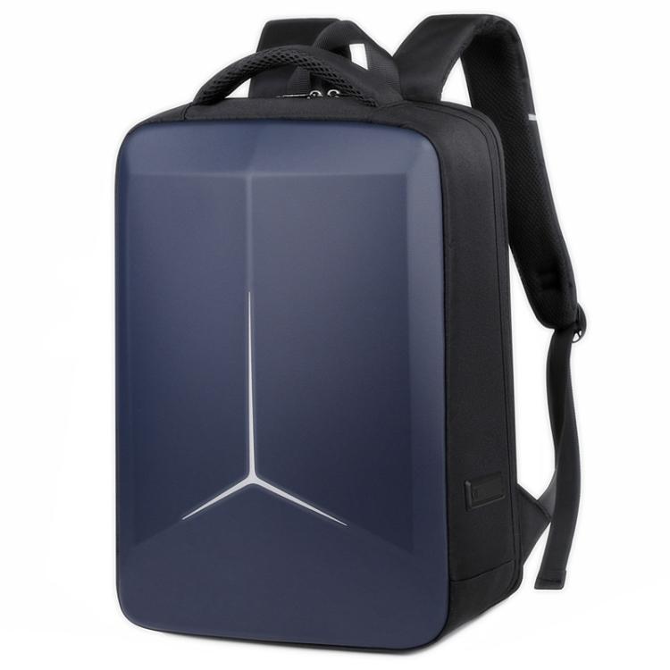 15.6-16.6 Inch Hard Shell Laptop Backpack with USB+Type-C Charging Ports Unisex Anti-Theft  Business Travel Bag Blue