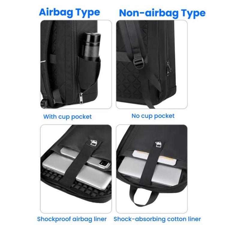 15.6-16.6 Inch Hard Shell Laptop Backpack with USB+Type-C Charging Ports Unisex Anti-Theft  Business Travel Bag Black