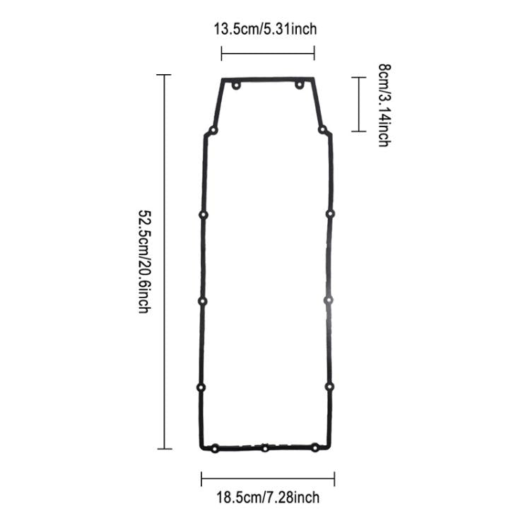X1667 For INOKIM OXO OX Electrical Scooter Waterproof Sealing Ring For Sealing The Seam Between Floorboard And Cover