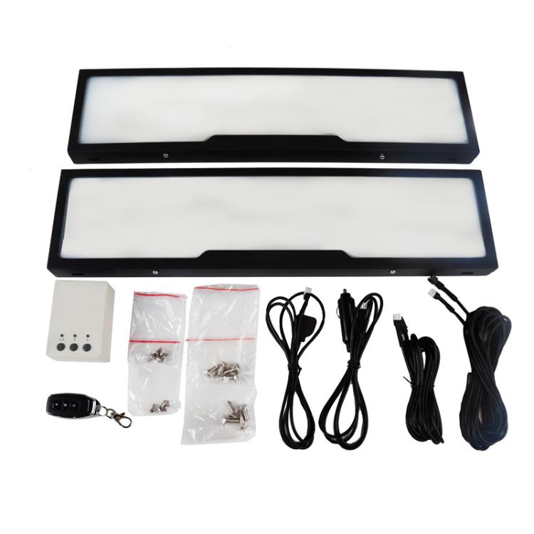 Fog Version EU Standard Double License Plate Frame Car Modification Accessories - ELP004