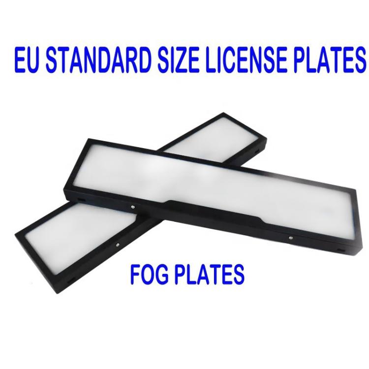 Fog Version EU Standard Double License Plate Frame Car Modification Accessories - ELP004