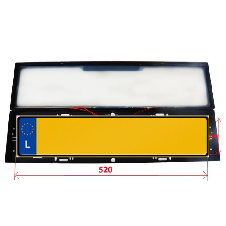 Fog Version EU Standard Double License Plate Frame Car Modification Accessories - ELP004