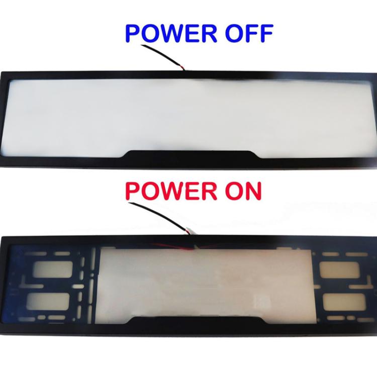 Fog Version EU Standard Double License Plate Frame Car Modification Accessories - ELP004