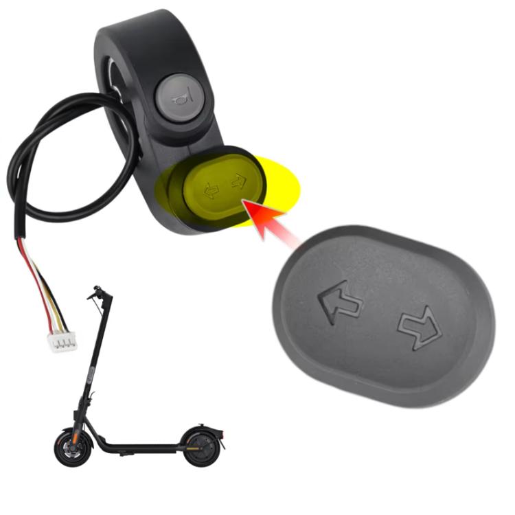 For Ninebot G2 MAX 2 F2 PRO Electric Scooter Turn Signal Switch Button - Replacement LED Light Control Switch - Black