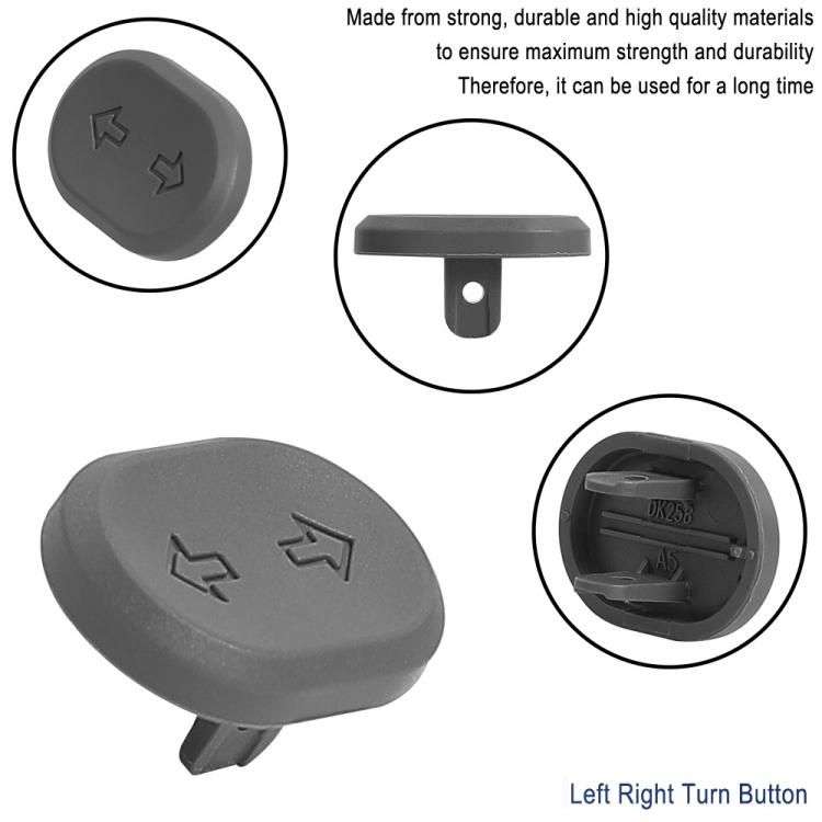 For Ninebot G2 MAX 2 F2 PRO Electric Scooter Turn Signal Switch Button - Replacement LED Light Control Switch - Black