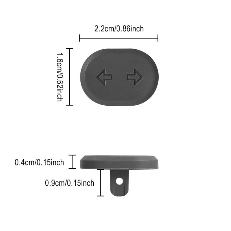 For Ninebot G2 MAX 2 F2 PRO Electric Scooter Turn Signal Switch Button - Replacement LED Light Control Switch - Black