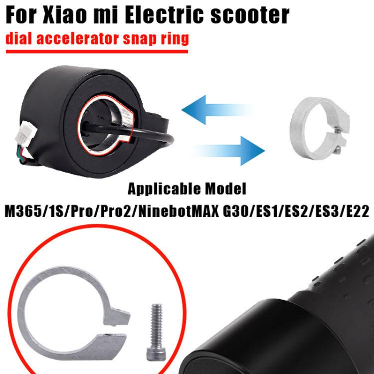 2pcs /Pack Accelerator Dial Snap Ring For Xiaomi M365/1S/Pro/Pro 2/Ninebot MAX G30/ES1/ES2/ES3/E22 - White