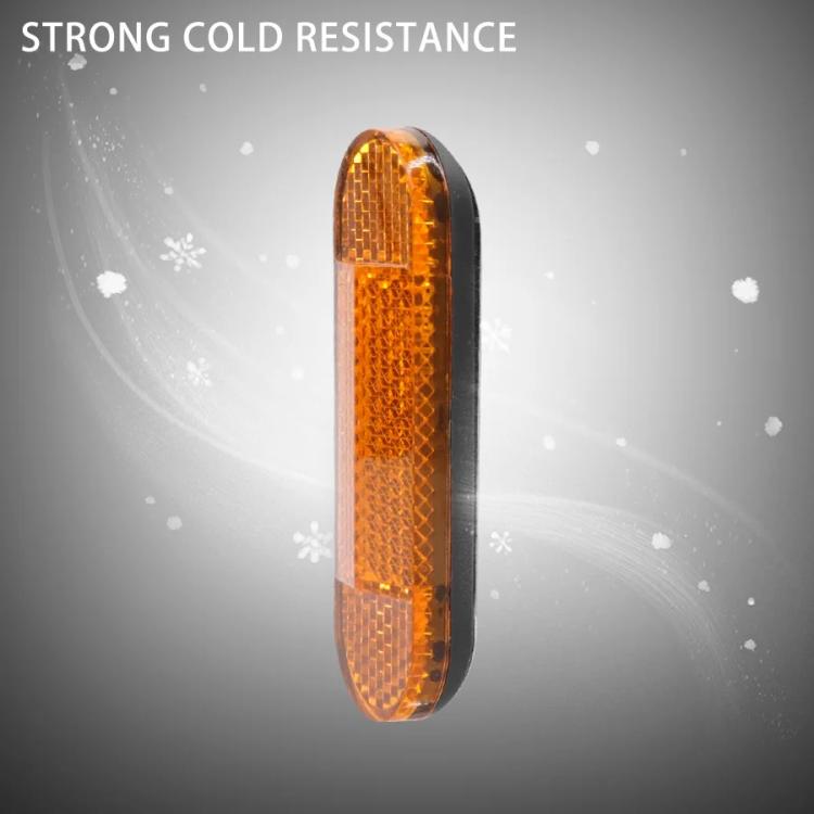 Front Tube Safety Reflective Sticker Warn Reflector For Xiaomi M365 / 1S/ Pro / Pro 2 Electric Scooter - Yellow