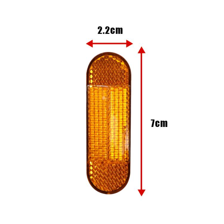 Front Tube Safety Reflective Sticker Warn Reflector For Xiaomi M365 / 1S/ Pro / Pro 2 Electric Scooter - Yellow