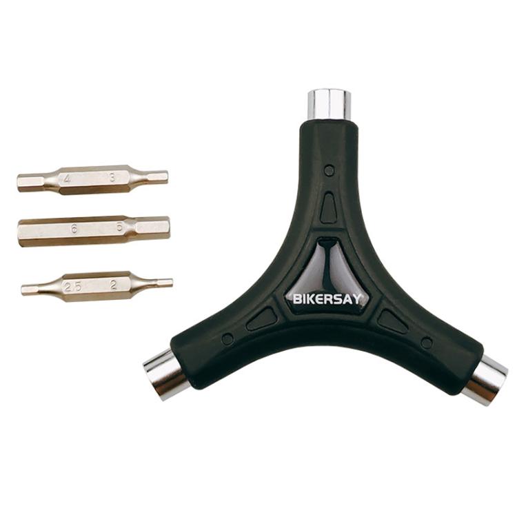 BIKERSAY Bicycle Multi-Function Triangular Hexagonal Y-Type Wrench - BT060
