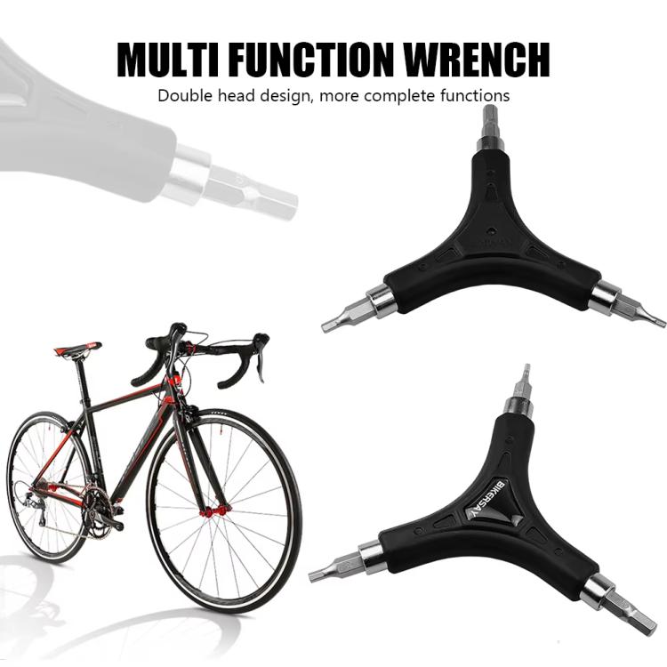 BIKERSAY Bicycle Multi-Function Triangular Hexagonal Y-Type Wrench - BT060