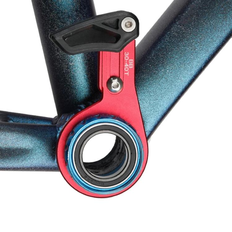 Bicycle Front Derailleur Single-Plate Positive Negative Tooth Chain Guide, Color: ISG05 Model Red