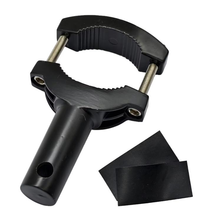 KZG-007 Motorcycle Shock-absorbing Clamp-type Spotlight Fixing Bracket - Black