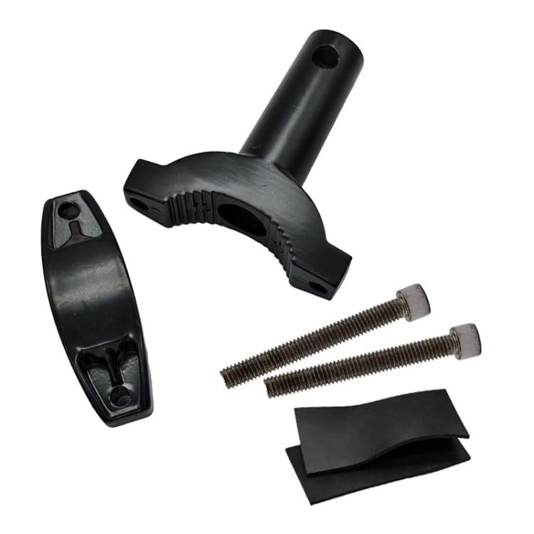 KZG-007 Motorcycle Shock-absorbing Clamp-type Spotlight Fixing Bracket - Black