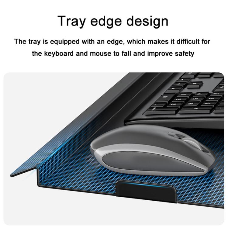 Monitor Bracket Industrial Equipment Cabinet Wall Mount All-In-One Stand Mouse Keyboard Bracket, Style: WKS-1 21x60cm Tray Silver