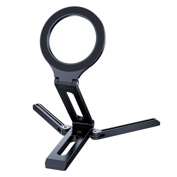 Foldable Magnet Tripod Desk Mount Phone Handle Smartphone Bracket