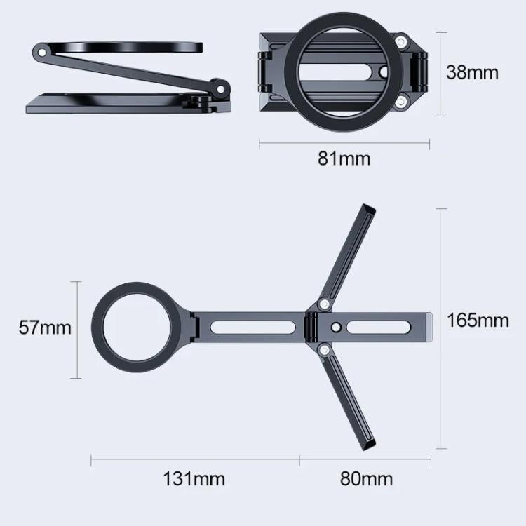 Foldable Magnet Tripod Desk Mount Phone Handle Smartphone Bracket