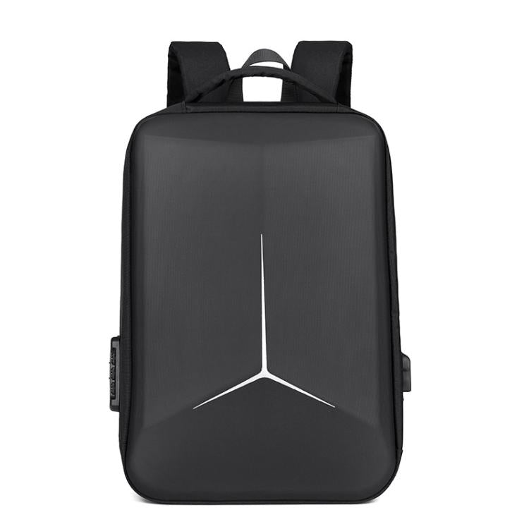 17.3-18 Inch Hard Shell Laptop Backpack with USB+Type-C Charging Ports Unisex Anti-Theft  Business Travel Bag, Color: Airbag Black