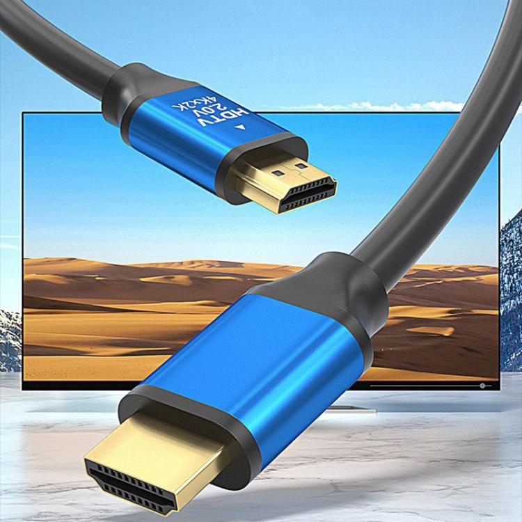VegGieg V2.0 4K60Hz TV Set-Top Box Computer Monitor Projection HDMI Video Connection Cable, Size: 2m - Black