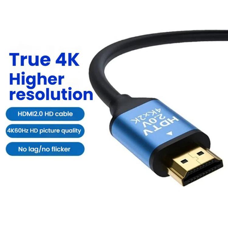 VegGieg V2.0 4K60Hz TV Set-Top Box Computer Monitor Projection HDMI Video Connection Cable, Size: 5m - Black