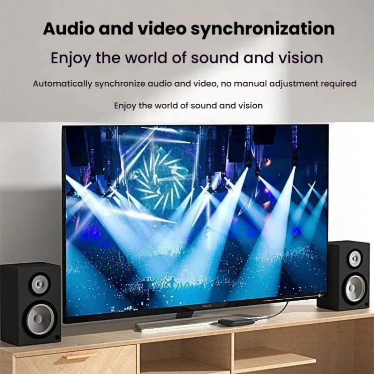 VegGieg V2.0 4K60Hz TV Set-Top Box Computer Monitor Projection HDMI Video Connection Cable, Size: 2m - Black