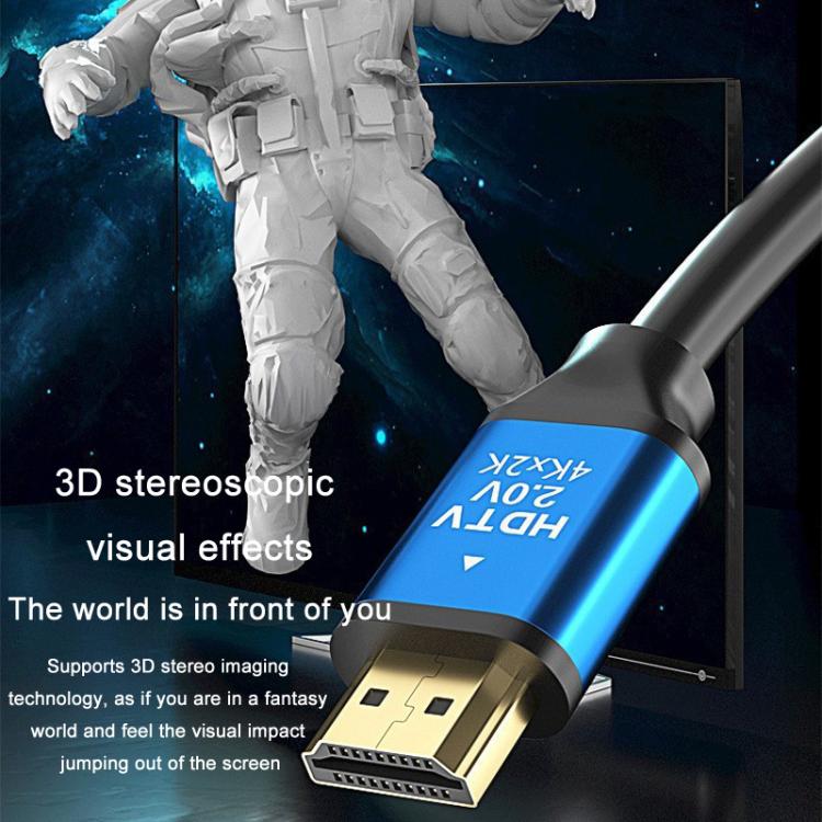 VegGieg V2.0 4K60Hz TV Set-Top Box Computer Monitor Projection HDMI Video Connection Cable, Size: 5m - Black