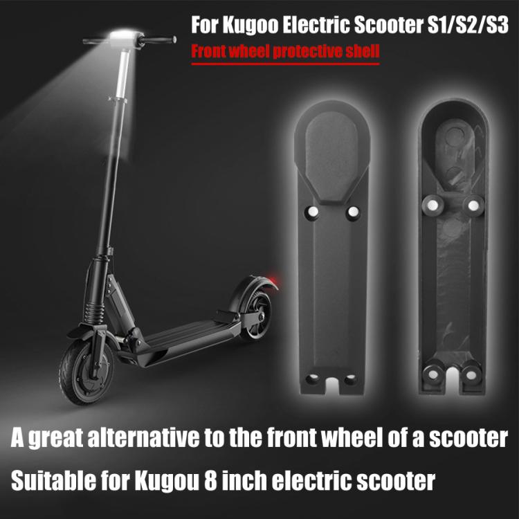 2pcs /Pack Front Wheel Cover For Kugoo 8 Inch Electric Scooter - Black
