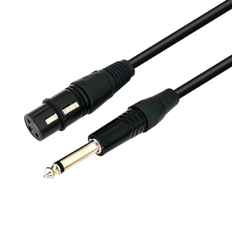 VEGGIEG 3Pin XLR Speaker Loudspeaker Cable Mixer Audio Microphone Cable, Length: 5m