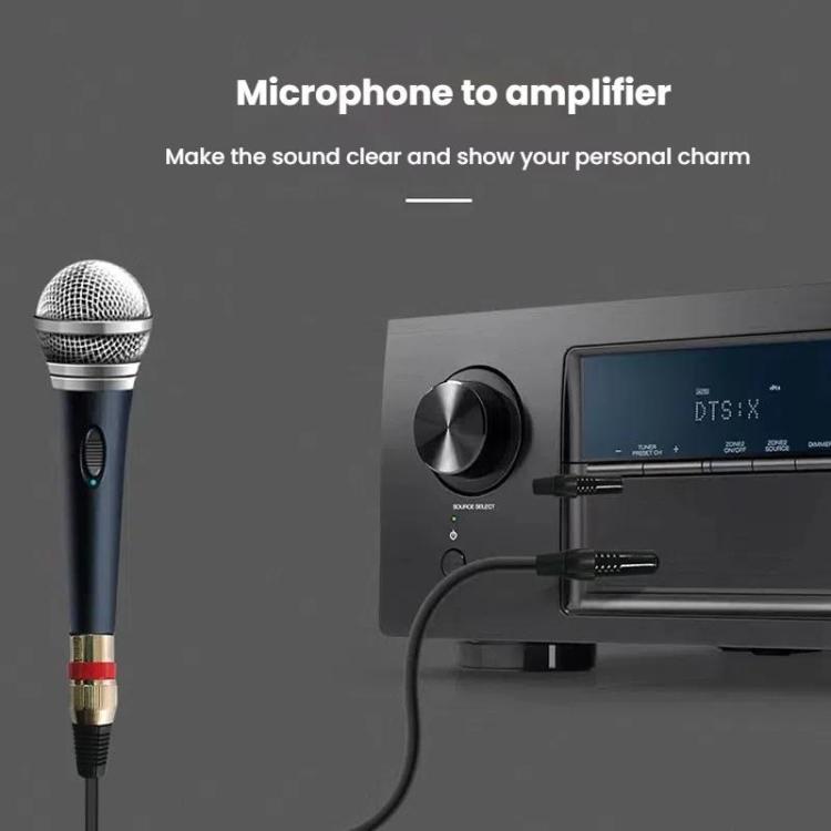 VEGGIEG 3Pin XLR Speaker Loudspeaker Cable Mixer Audio Microphone Cable, Length: 1.5m