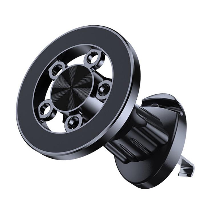 Car Vent Hanging Hook Stable Anti-Shake Magnetic Phone Holder - Black