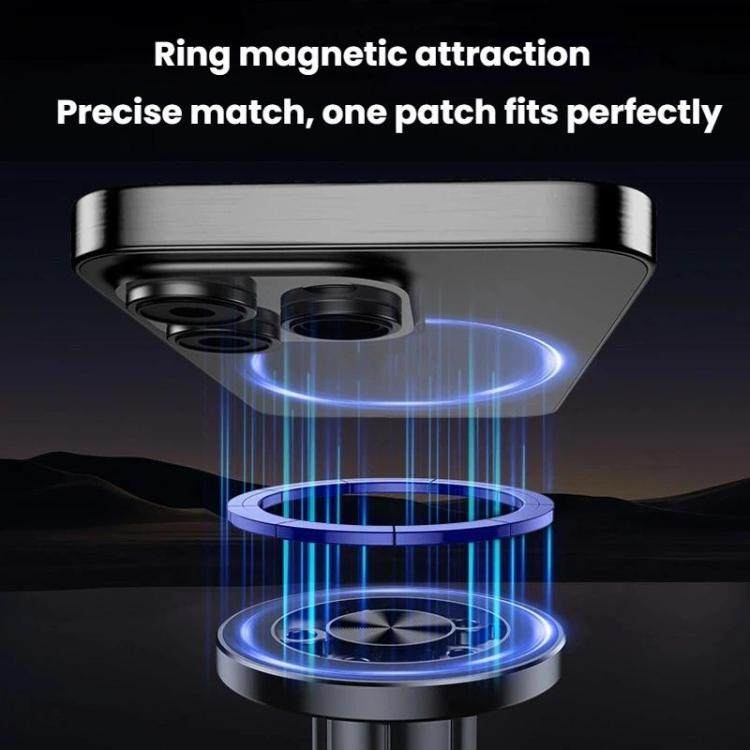 Car Vent Hanging Hook Stable Anti-Shake Magnetic Phone Holder - Black