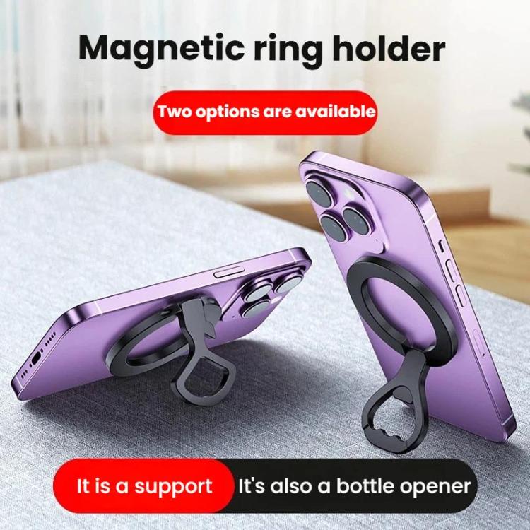 Magnetic Ring Clip Phone Holder Multi-Functional Lazy Person Metal Desktop Phone Stand