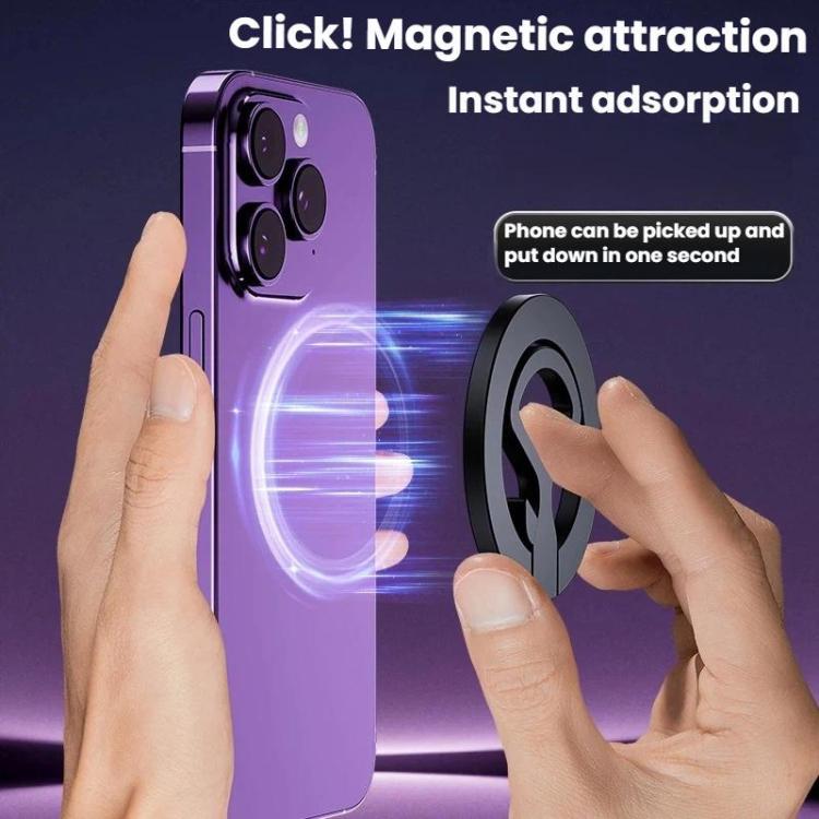 Magnetic Ring Clip Phone Holder Multi-Functional Lazy Person Metal Desktop Phone Stand