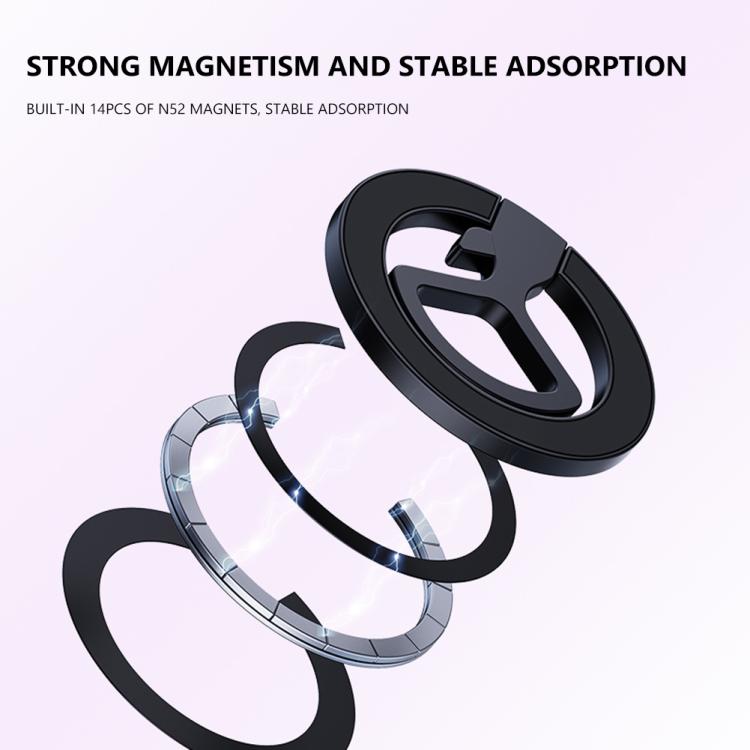 Magnetic Ring Clip Phone Holder Multi-Functional Lazy Person Metal Desktop Phone Stand