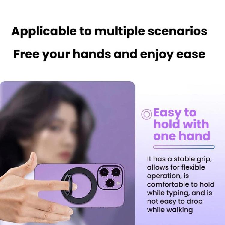 Magnetic Ring Clip Phone Holder Multi-Functional Lazy Person Metal Desktop Phone Stand