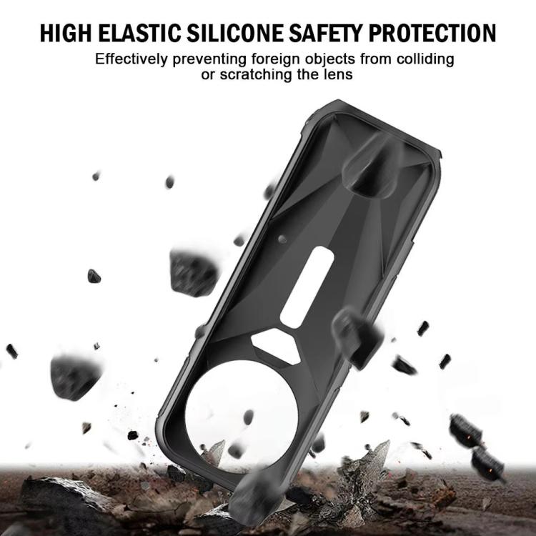 For Insta360 X5 Camera Silicone Case Body Cover Anti-dust and Stain-resistant Protective Shell - Black