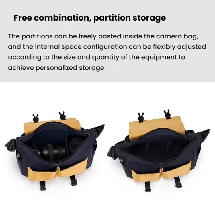 Cwatcun D191 Medium Shoulder Camera Bag Waterproof Crossbody Microsingle DSLR Camera Messenger Bag