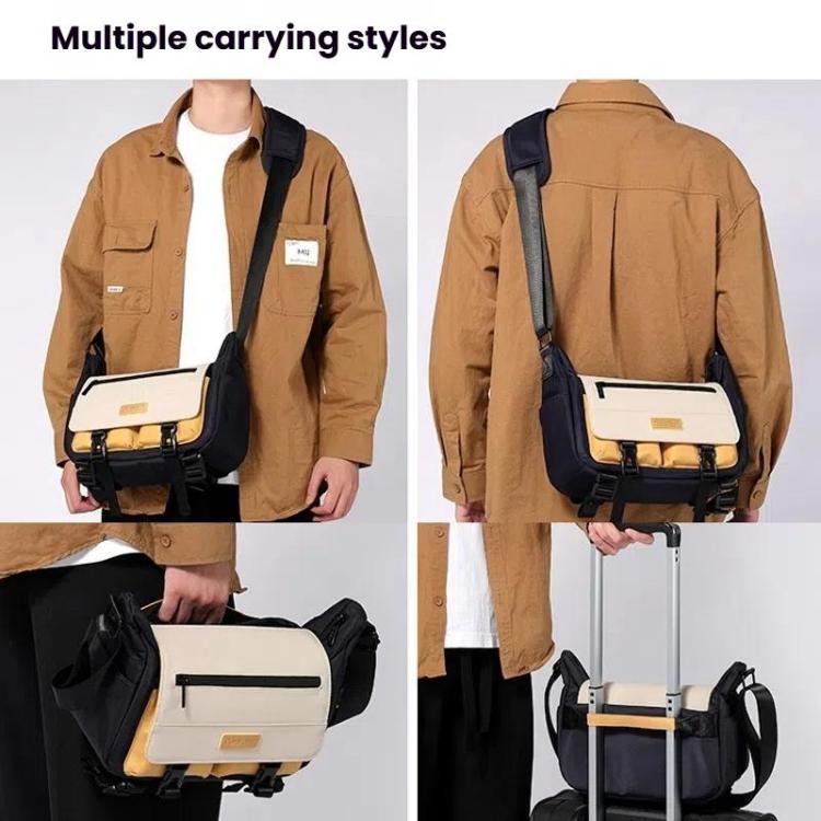 Cwatcun D191 Medium Shoulder Camera Bag Waterproof Crossbody Microsingle DSLR Camera Messenger Bag