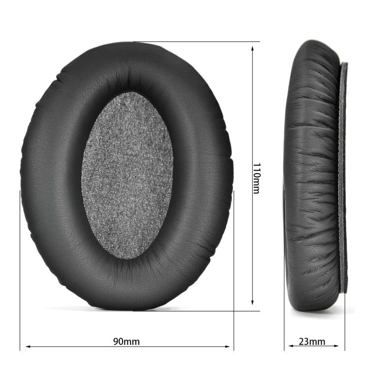 For Sennheiser HD 300 Pro Headphone 1pair Earpads Protein Leather Ear Curisons - Black