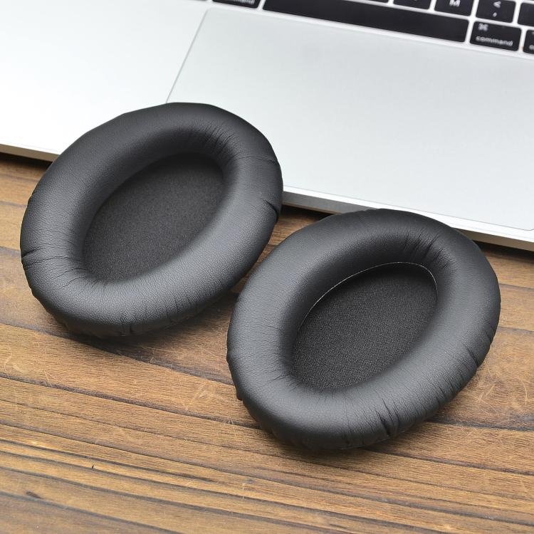 For Sennheiser HD 300 Pro Headphone 1pair Earpads Protein Leather Ear Curisons - Black