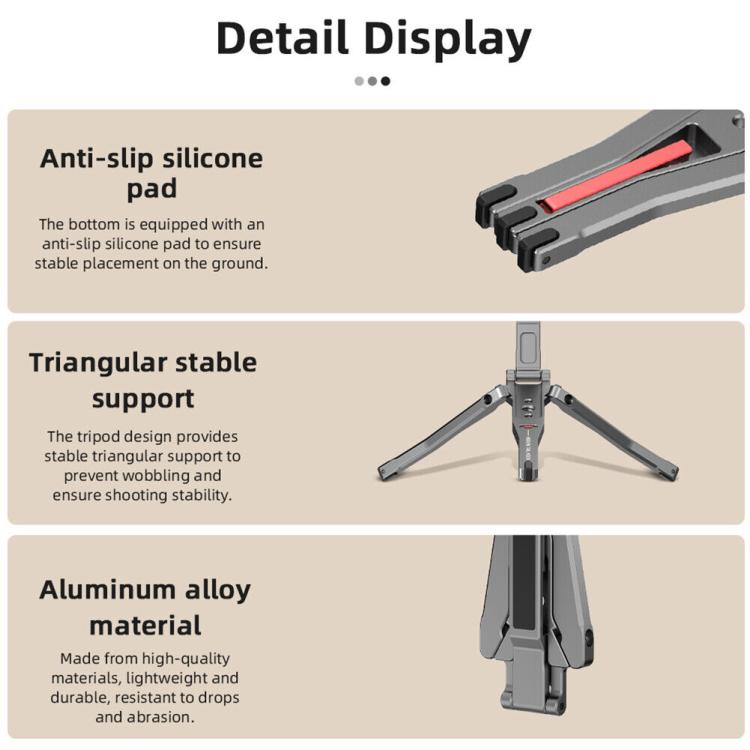 Magsafe Mobile Phone Magnetic Holder Desktop Tripod - Silver Gray