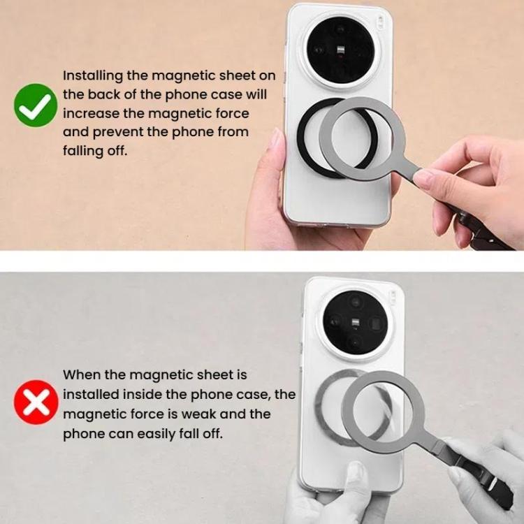 Magsafe Mobile Phone Magnetic Holder Desktop Tripod - Silver Gray